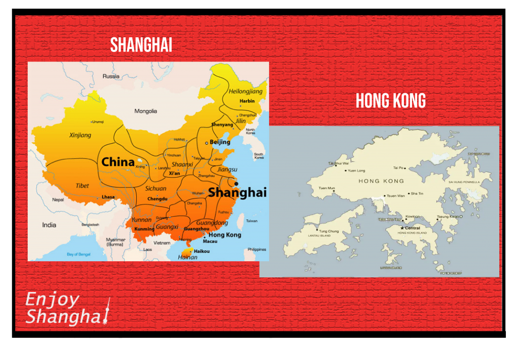 Shanghai vs Hong Kong: Location